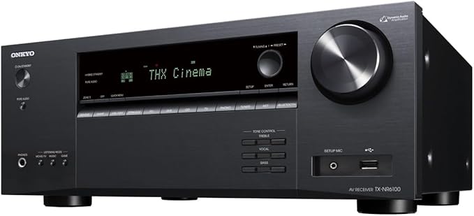 Onkyo TX-NR6100 7.2-Kanal THX-zertifizierter Netzwerk-AV-Receiver mit Dolby Atmos
