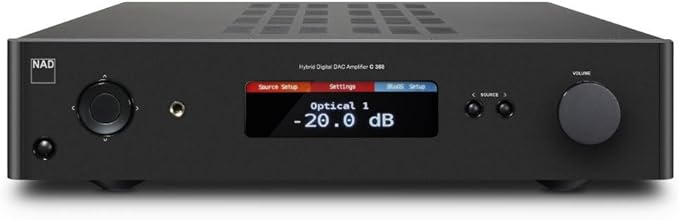 NAD C 368 DHT Audioverstärker 80 W, 0,009% THD, 110 dB SNR, 435 mm Breite – B01LYHN2B5