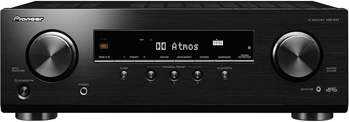 Pioneer VSX-534 AV-Receiver 5x150W Dolby Atmos DTS:X Bluetooth 4K UHD MCACC Schwarz – VSX534BMMP