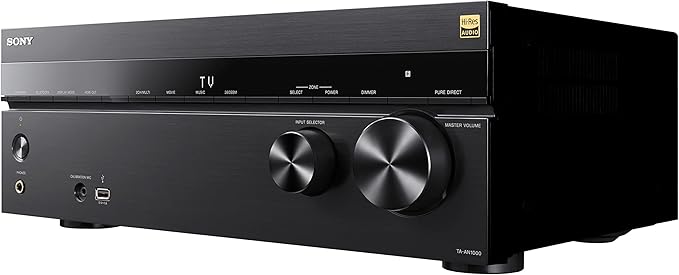 Sony TA-AN1000 7.2-Kanal 8K AV-Receiver mit 360 Spatial Sound Mapping, Dolby Atmos & HDMI 2.1, schwarz – TAAN1000