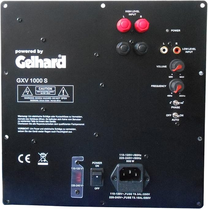 Nein Auslaufartikel (Produktion durch Gelhard GXV1000S Aktiv Subwoofer Einbaumodul - 1000W Max, 500W RMS, digitaler Verstärker