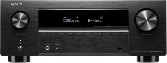 Denon AVR-X2800H 7.2-Kanal AV-Receiver mit Dolby Atmos, DTS:X, 8K HDMI, Bluetooth, WLAN, HEOS Multiroom, Alexa kompatibel