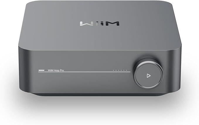 Linkplay Technology Inc. Linkplay WiiM Amp Pro: Multiroom-Streaming-Verstärker mit HDMI ARC, Sprachfernbedienung, Wi-Fi 6 - Dark Gray