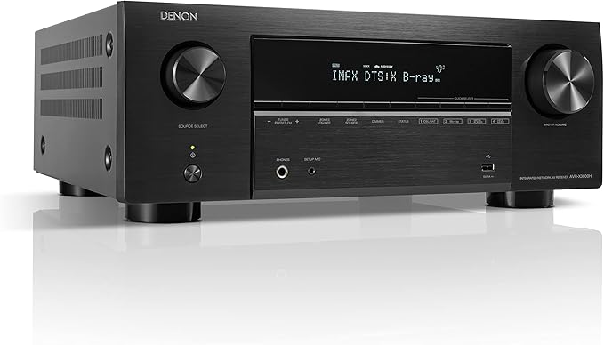 Denon AVC-X3800H 9.4-Kanal AV-Receiver mit Dolby Atmos, DTS:X, 8K Ultra HD, 6 HDMI-Eingängen, WLAN, Bluetooth und HEOS