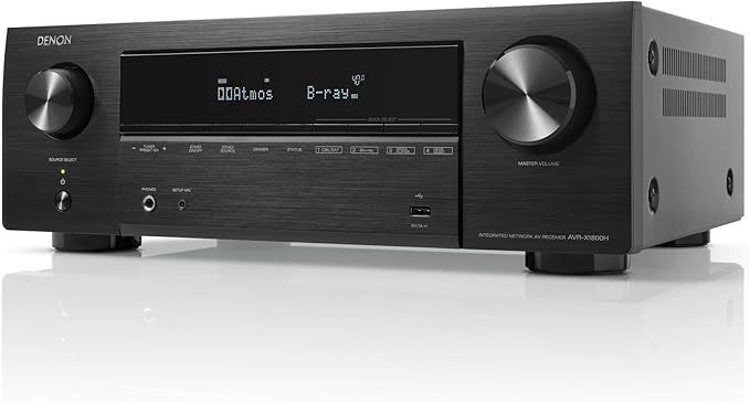 Nein Auslaufartikel (Produktion durch Denon AVR-X1800H 7.2-Kanal AV-Receiver mit Dolby Atmos, DTS:X, 8K HDMI, WLAN & Bluetooth