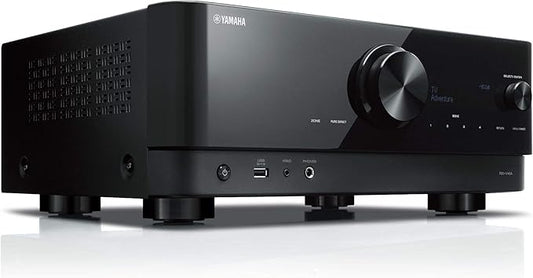Yamaha RX-V4A AV-Receiver 5.2-Kanal mit MusicCast, 8K Gaming, Sprachfernbedienung & WiFi – HDMI