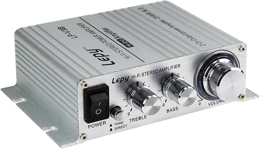 Lepy LP-V3s HiFi-Verstärker 25W für Auto, PC, Haus mit 12V DC, Alu-Gehäuse, Anti-Rutsch – 020-126