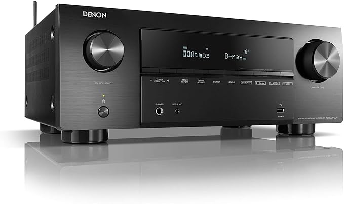 Denon AVR-X2700HDAB 7.2-Kanal AV-Receiver mit 8K, Dolby Atmos, Alexa, Bluetooth, WLAN, HEOS Multiroom & 6 HDMI Eingängen – AVRX2700HDABBKE2