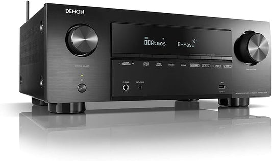 Denon AVR-X2700HDAB 7.2-Kanal AV-Receiver mit 8K, Dolby Atmos, Alexa, Bluetooth, WLAN, HEOS Multiroom & 6 HDMI Eingängen – AVRX2700HDABBKE2
