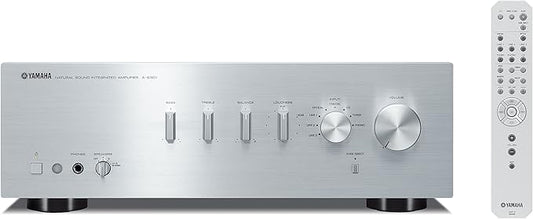 Yamaha A-S301 Stereo Vollverstärker mit D/A-Wandler, Pure Direct & Bluetooth Option silber
